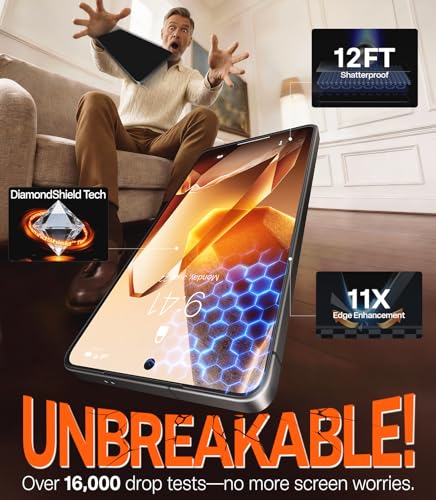 TORRAS Unbreakable for Samsung Galaxy S26 Ultra Screen Protector [NO.1 Military-Grade] [12 FT Shatterproof] 9H+ Aerospace Tempered Glass 2 Pack - Touch Sensitivity, Full Coverage, Anti-Scratch, 6.9 inch - size: Samsung Galaxy S26 Ultra (6.9 inch)
