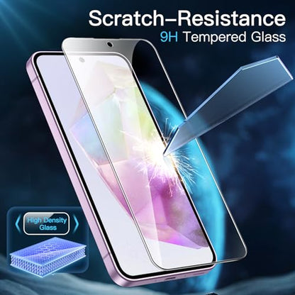 JETech Screen Protector for Samsung Galaxy A35, 3-Pack - size: Galaxy A35