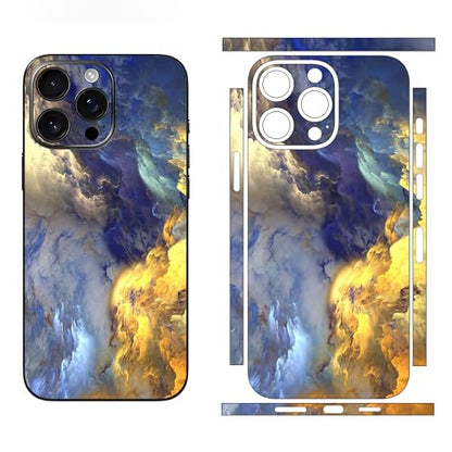 Skin Wrap Compatible with 13/14/15/16/17 Pro Max (Gold, 13 Pro Max) - color: Gold, size: 13 Pro Max