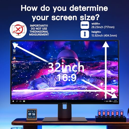 2 Pack Magnetic Hanging Computer Privacy Screen 32'' for 16:9 Aspect Ratio - color: 2 Pack Magnetic Hanging 32 Inch for 16:9