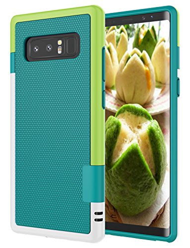 Jeylly Galaxy Note 8 Case, Note 8 Cover, [3 Color] Slim Hybrid Impact Rugged Soft TPU & Hard PC Bumper Shockproof Protective Anti-Slip Case Cover Shell for Samsung Galaxy Note 8 SM-N950 - Green | [3 Color] Slim Hybrid Impact Rugged Soft TPU & Hard PC Bump