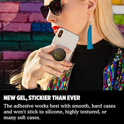 PopSockets Adhesive Phone Grip, Holder- Golden Prana Black - color: Black Prana, style: Adhesive