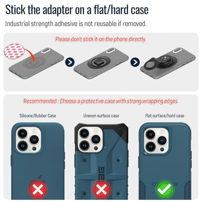 Bike Phone Mount Holder,Aluminum Bicycle Handlebar Stem Mini Phone Clamp - color: 【2nd Gen】Stem Mount-Black