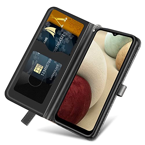 Wallet Case for Samsung Galaxy S26 2026 with Card Holder,Black | Credit Slots, Wrist Strap, Folio Kickstand ,Shockproof TPU Shell,Magnetic Closure PU Leather Protective Phone Cover - color: Black, size: samsung galaxy s26