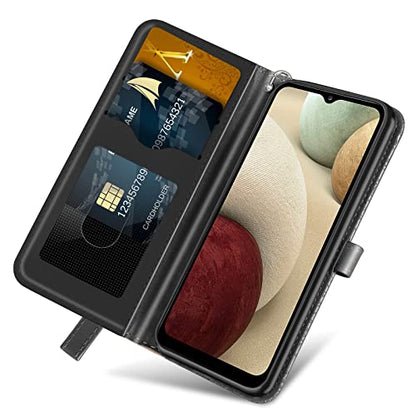 Wallet Case for Samsung Galaxy S26 2026 with Card Holder,Black | Credit Slots, Wrist Strap, Folio Kickstand ,Shockproof TPU Shell,Magnetic Closure PU Leather Protective Phone Cover - color: Black, size: samsung galaxy s26