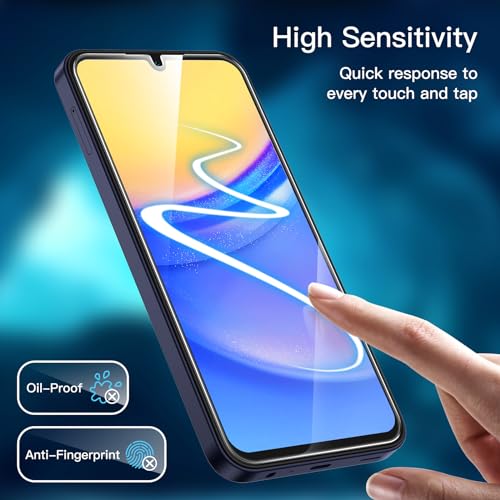 JETech Screen Protector for Galaxy A15, with Camera Lens Protector, 2+2Pack - size: Galaxy A15