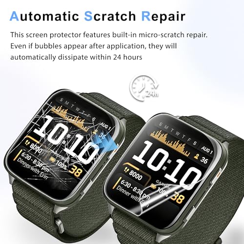 6 Pack Screen Protector for Garmin Venu X1, Clear Soft EPU Film | Self-Healing, Full Coverage, Touch Sensitive, Anti-Scratch and Bubble-Free for Running,Training and Daily Wear - size: For Garmin Venu X1 1.61 Inch