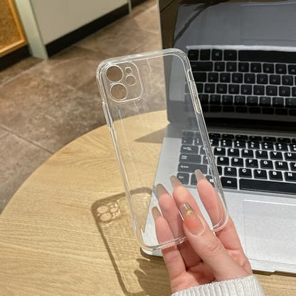 Clear Case for iPhone 12 Case.Soft Phone Cover Slim Light Full Protection Shockproof (Clear, for iPhone 12) - size: For iPhone 12