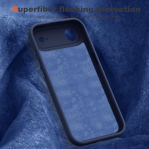Case for iPhone Air with 360°Spin Stand,6.5" Dark Blue | Magnetic 360°Spin Stand,Compatible with Mag-Safe,Soft Silicone Air Phone Case - color: Dark Blue, size: Iphone Air