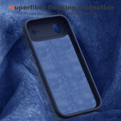 Case for iPhone Air with 360°Spin Stand,6.5" Dark Blue | Magnetic 360°Spin Stand,Compatible with Mag-Safe,Soft Silicone Air Phone Case - color: Dark Blue, size: Iphone Air