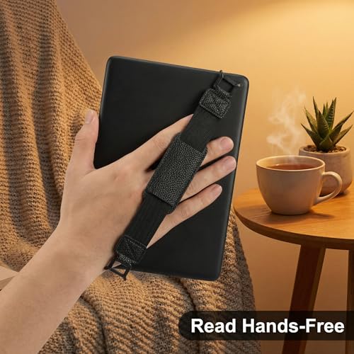 Secure Hand Strap for Kindle and Tablet High Elasticity Lightweight Finger Grip Holder for 6-8" Kindle Tablet E-Book Phone (A) - color: Style A