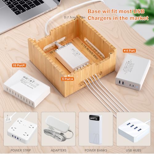Pezin & Hulin Multiple USB Charging Station Including Charger HUB, 5 Cables