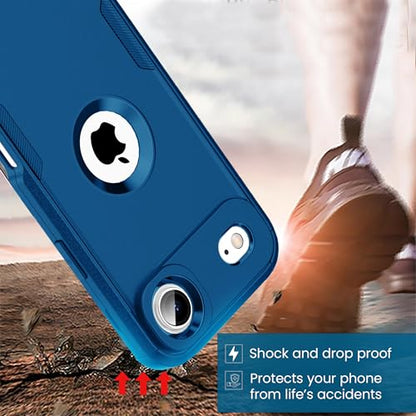 MXX for iPhone 17 Air Case, Heavy Duty 3 in 1 Wing Design Protective Cover with MagSafe, Phone Case 2025 (Navy Blue) - color: Navy Blue, size: iPhone 17 Air