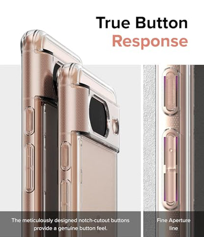 Ringke for Google Pixel 8 Case [Fusion Matte Clear] | Oil & Dirt Resistant, Anti-Fingerprint Technology Prevents Oily Smudges, Frosted Coating Feels Velvety Soft - size: Pixel 8