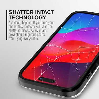 VENA for iPhone 15 Tempered Glass Screen Protector - 3 Pack - color: Ultra Clear