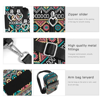 BIAOTIE Lightweight Small Crossbody bags Cell Phone Purses Travel Pouch Shoulder Bag for Women - color: Black-m