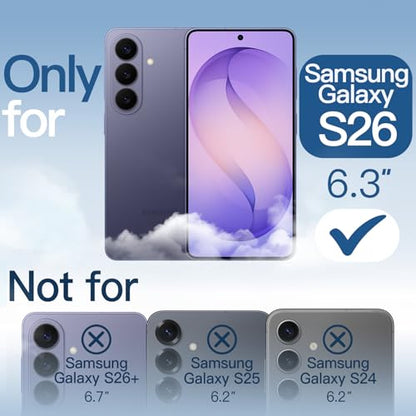 JETech Magnetic Case for Galaxy S26, Compatible with MagSafe, Cobalt Violet | Full Camera Lens Protection, Shockproof Protective Phone Cover, Scratch Resistant Clear Back - color: Cobalt Violet, size: Galaxy S26