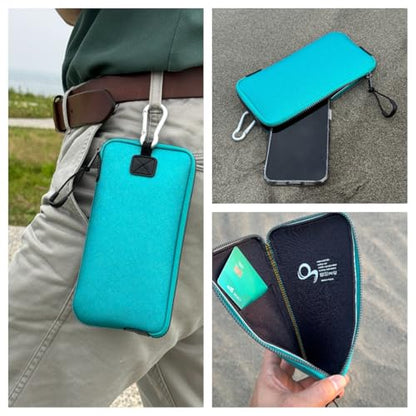 OneJoy Phone Sleeve Lightweight Cell Phone Pouch for Mobile Protection, Slim Fit and Durable, with Clip-on for Easy Carrying, Enough for 6.1" to 6.9" Cellphone [ Blue ] - color: Blue