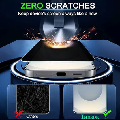 IMBZBK Privacy Screen Protector for Samsung Galaxy S25 Plus, 3+3 Pack