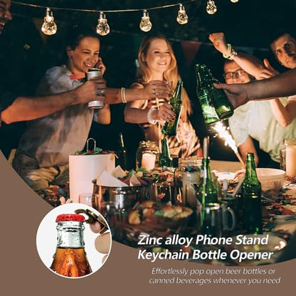 Ahiller Keychain Bottle Opener and Simple Phone Stand - color: Bronze