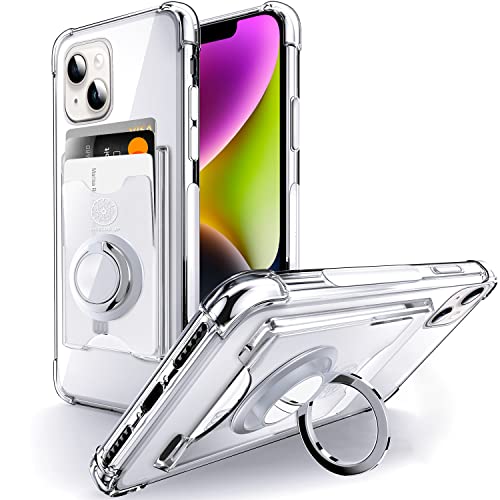 Shields Up for iPhone 14 Plus Case with Card Holder Stand, 6.7", Clear - color: Clear, size: iPhone 14 Plus