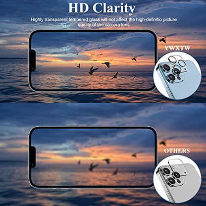 YWXTW [5 Pack Camera Lens Protector Compatible with iPhone 13 Pro Max 6.7" / 13 Pro 6.1" Tempered Glass, [Night Shooting Mode] Case Friendly, High Definition - color: Clear, size: iPhone 13 Pro/13 Pro Max