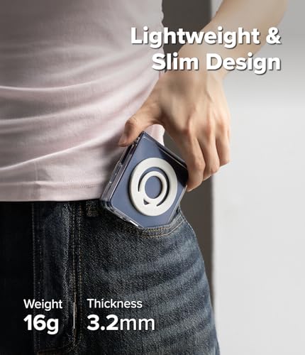 Ringke Dual Magnetic Silicone Ring [Compatible with MagSafe] Phone Grip, Dual-Sided Powerful Magnet, Lightweight (0.04 lb) & Super Slim (0.13 in) Soft Holder for iPhone, Galaxy, Pixel - White - color: White