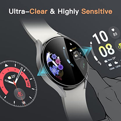 JETech Screen Protector for Samsung Galaxy Watch FE/5/4 40mm, 3-Pack | Tempered Glass Protection, HD Clear, Anti-Scratch Design - size: Galaxy Watch FE/5/4 40mm