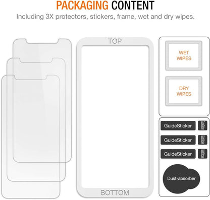 Trianium Tempered Glass Screen Protector Designed for Apple iPhone 11 (2019) / iPhone XR (2018), 3 Pack HD 0.25mm Glass 9H Film (w/Alignment Case Tool included)