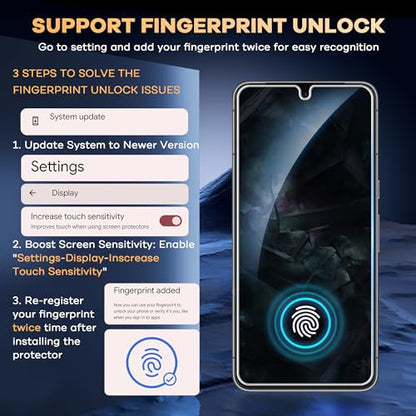 FANGTIAN 4 Pack Hybrid Screen Protector Film for Google Pixel 8 Pro