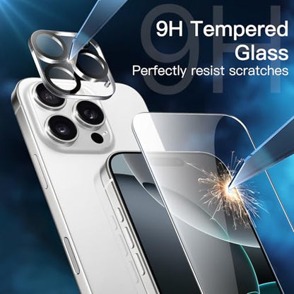 JETech Screen Protector for iPhone 16 Pro, 2+2 Pack - size: iPhone 16 Pro