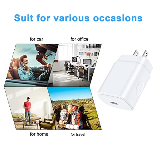 25W Samsung Fast Charging Block Android Phone Charger USBC Wall Outlet Plug - color: White