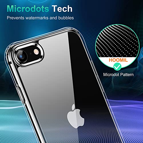 HOOMIL Case for iPhone SE 3rd/2nd Gen, iPhone 7/iPhone 8, Non-Yellowing, Drop Protection, Anti-Scratch Transparent Hard Back Phone Cover - Crystal Clear - color: Clear, size: iPhone 7/8/SE 2020/2022