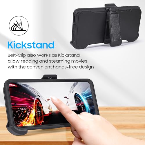 Compatible for Samsung S26 Rugged Case with Belt Clip Holster & Built-in Screen Protector, Heavy-Duty Full-Body Shockproof Cover, Military-Grade Protective Phone Case (Pro) - color: Pro