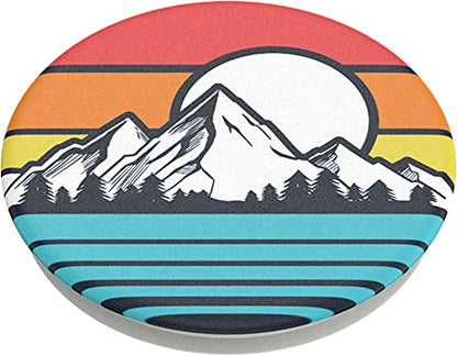 PopSockets Phone Grip with Expanding Kickstand, Adhesive Grip - Sunset Peaks - color: Sunset Peaks