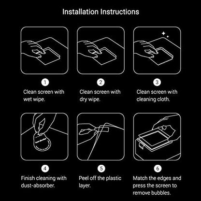 SMALLRIG Screen Protector for Sony Alpha 7CR / Alpha 7C II/Alpha 6700 / ZV-E1 / Alpha 7 IV, 0.4mm Ultra-Thin Tempered Glass (4-Pack) - 3750B