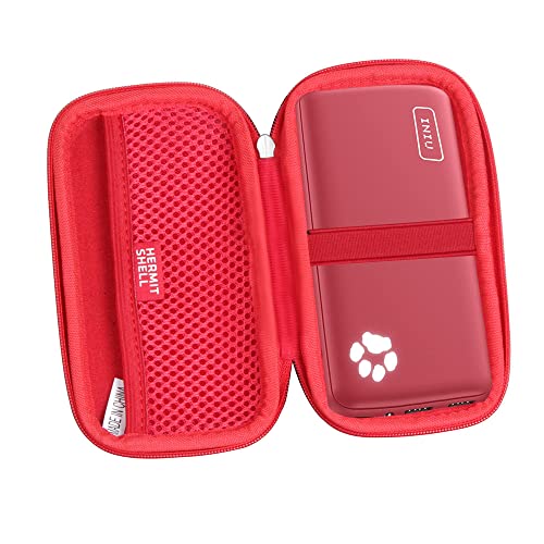 Hermitshell Hard Travel Case for INIU Portable Charger 10000mAh Power Bank [2022 Version] (Red) - color: Red
