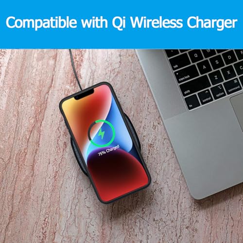 Battery Case for iPhone 14, 10000mAh Portable Protective Charging Cover Supported Wireless Charging Compatible with iPhone 14 (6.1 inch) Rechargeable Battery Pack Charger Case with Carplay (Black) - size: iPhone 14