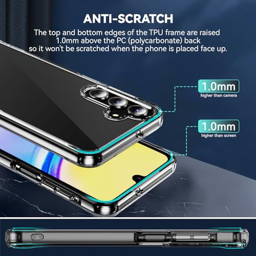DEERLAMN Clear Phone Case for Samsung Galaxy A57, Transparent Anti-Scratch Non-Yellowing Ultra Slim Fit Shockproof Drop Protection Phone Cover - size: Samsung Galaxy A57