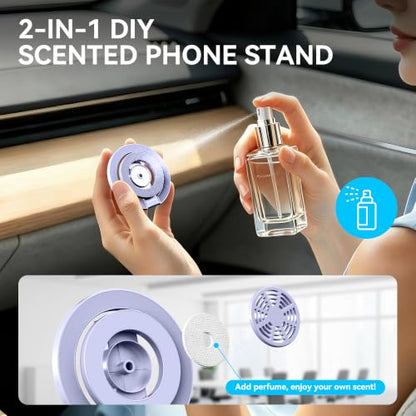 Magnetic Phone Ring Grip for MagSafe Compatible with iPhone 17/16/15/14/13 - color: Purple