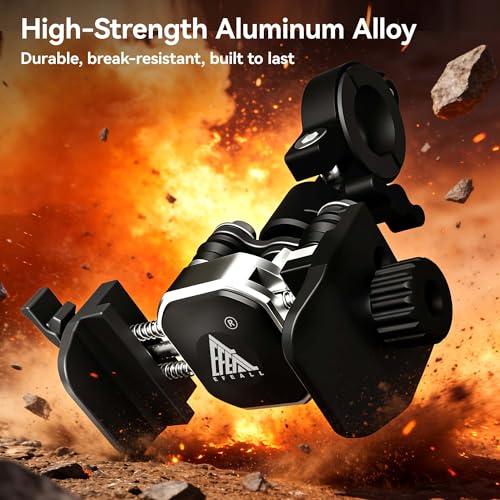 Motorcycle Bike Phone Holder with Vibration Dampener, Aluminum Alloy