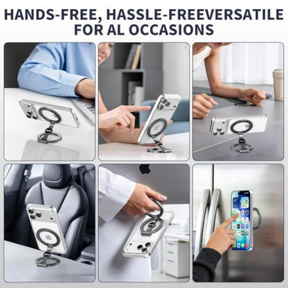 MagSafe Magnetic Phone Ring Grip & Stand for iPhone 17-13 Max/Plus