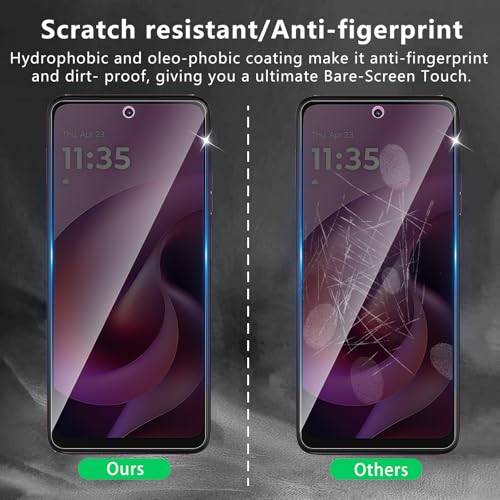 3 Pack Privacy Screen Protector Designed for Motorola Moto G 2026,Full Coverage Anti-Spy Tempered Glass Film,9H Hardness,Anti-Fingerprint,Bubble Free,Easy to Install - size: Moto G 5G 2026 FK3