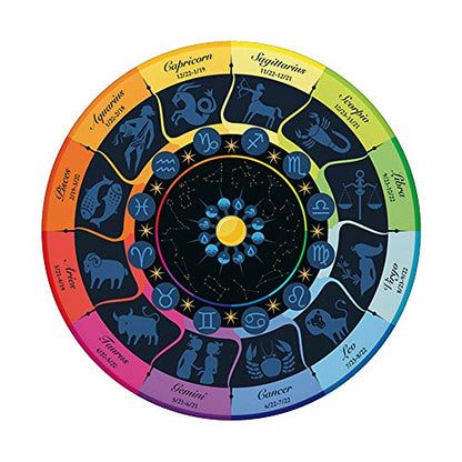 Zodiac Astrology Wheel Star Sign Symbol Astrology Birth Grip PopSockets PopGrip: Swappable Grip for Phones & Tablets