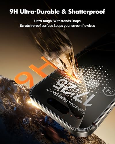 UNBREAKcable Privacy Screen Protector for iPhone 16 Pro Max - 3 Pack - size: iPhone 16 Pro Max