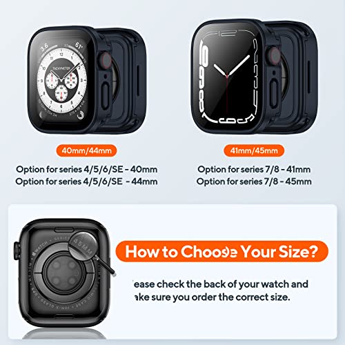 2-Pack Waterproof Case for 40mm Apple Watch SE 3/2/1 Series 6/5/4 - color: Midnight/Starlight, size: 40mm(SE3/SE2/SE/6/5/4)