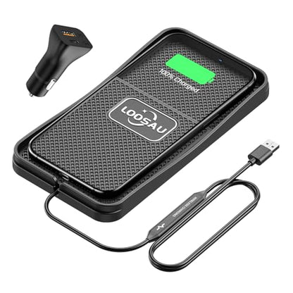 Wireless Car Phone Charger 15w Fast Chargers Charging pad Non Slip