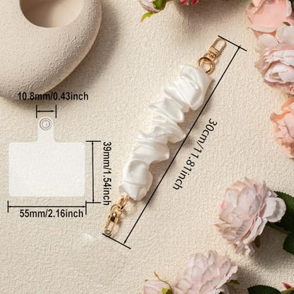 Phone Wrist Strap, Scrunchie Phone Lanyard with Tether Tab,Anti-Drop Hands-Free Wrist Strap (G) - color: G