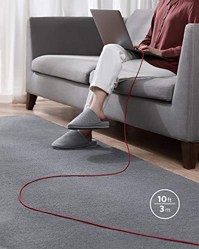 Anker USB C to USB C Cable, 100W Fast Charging Cable (1-Pack, 6 ft, Red) - color: Red, size: 10ft