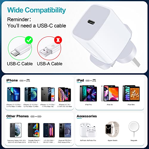 Universal Travel Adapter,US to UK Plug Adapter,2-Pack Fast 20W International Plug Adapter USB C Wall Charger Converter for iPhone 17 16 15 14 13 12 11 Pro Max XR XS X,Samsung Galaxy A17,Google Pixel - color: Grey